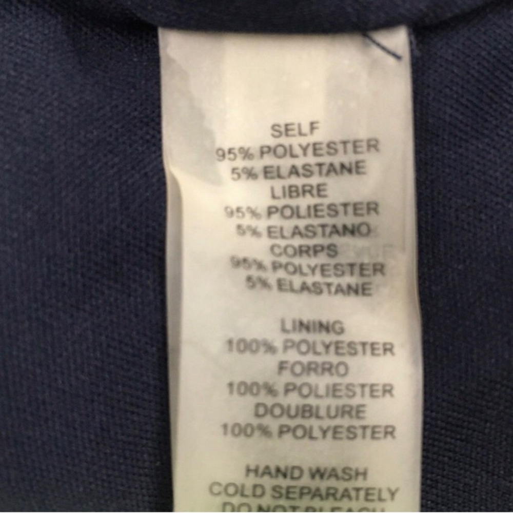 Vince Camuto Beaded Draped Stretch Gown 14 Navy Blue Elegant Formal Gala Wedding - Picture 13 of 14